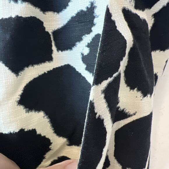 Loft 100% Cotton Sheath Shift Dress Sz 14 Animal Print Sleeveless Lined Pockets - Picture 8 of 8